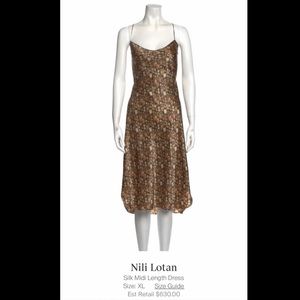 Nili Lotan silk slip dress in excellent condition.